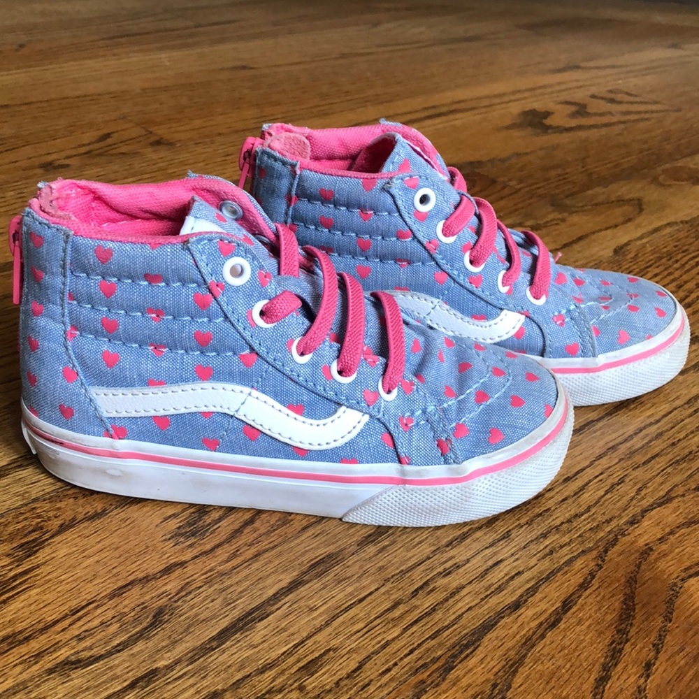 Vans toddler high top sneaker. Size 8. Gently used.